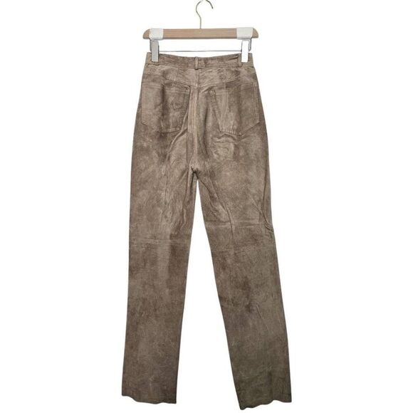 Tasha Polizzi Pants - Tasha Polizzi for T.P. Saddleback Tan Suede Pants Size 4
